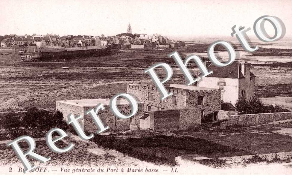 Vue generale du Port a maree basse