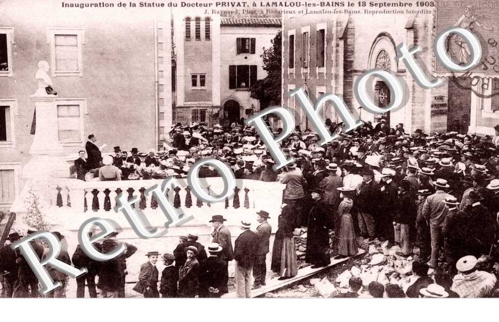 Inauguration de la statue du docteur Privat 1903