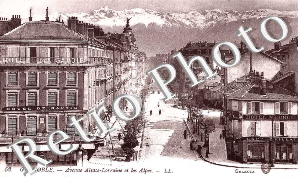 photo ancienne village Avenue alsace lorraine 38 GRENOBLE SELECTION