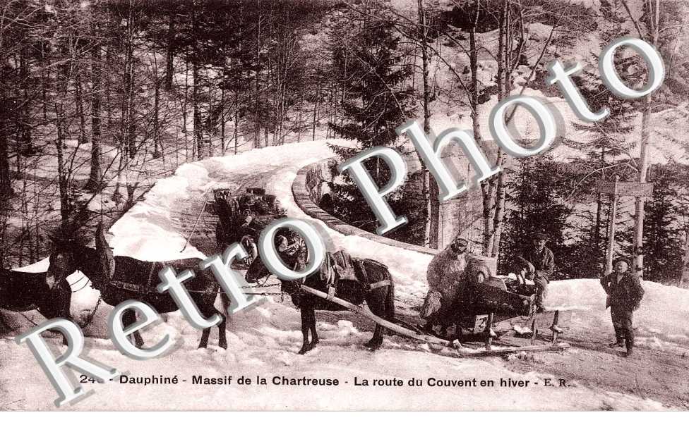 la route du couvent en hiver