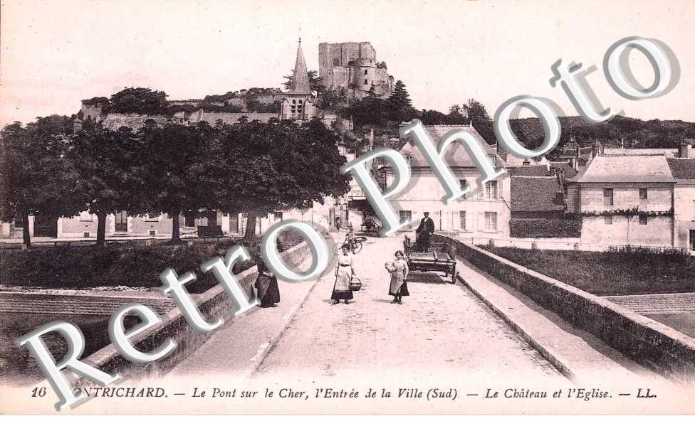 Pont sur le Cher, entree de la ville