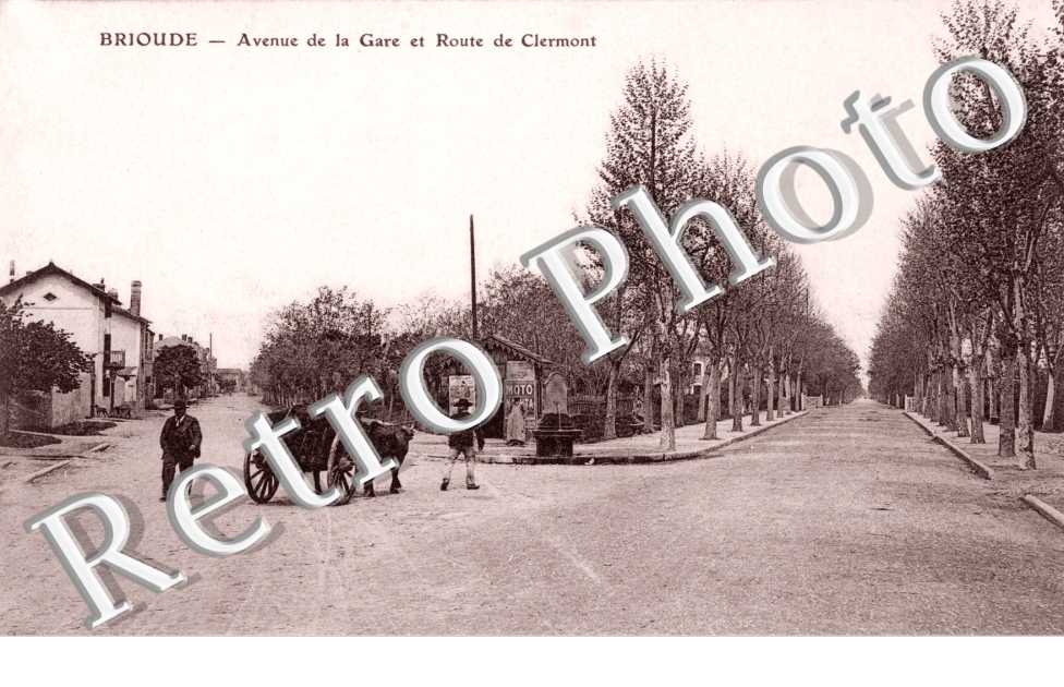 Avenue de la Gare et route de Clermont