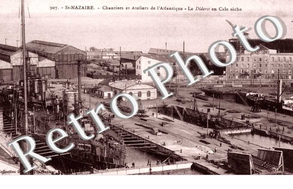 chantier et atelier de l&#039;atlantique le diderot en cale seche