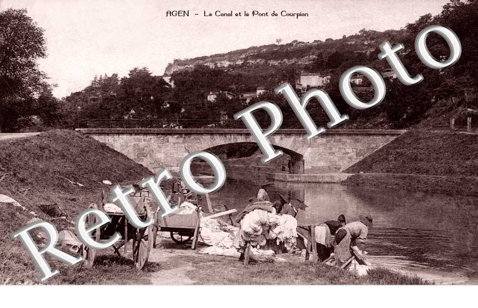 le canal et le pont de Courpian