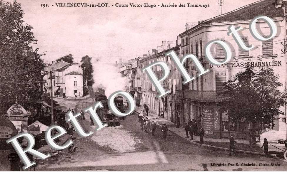 Cours Victor Hugo - Arrivee des Tramways