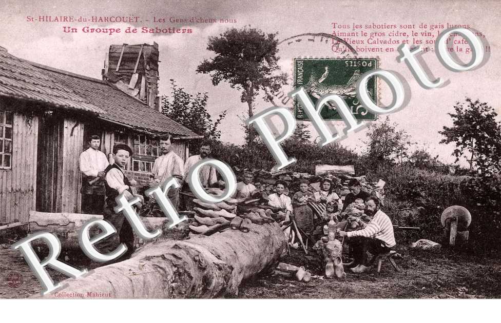 Un groupe de sabotiers