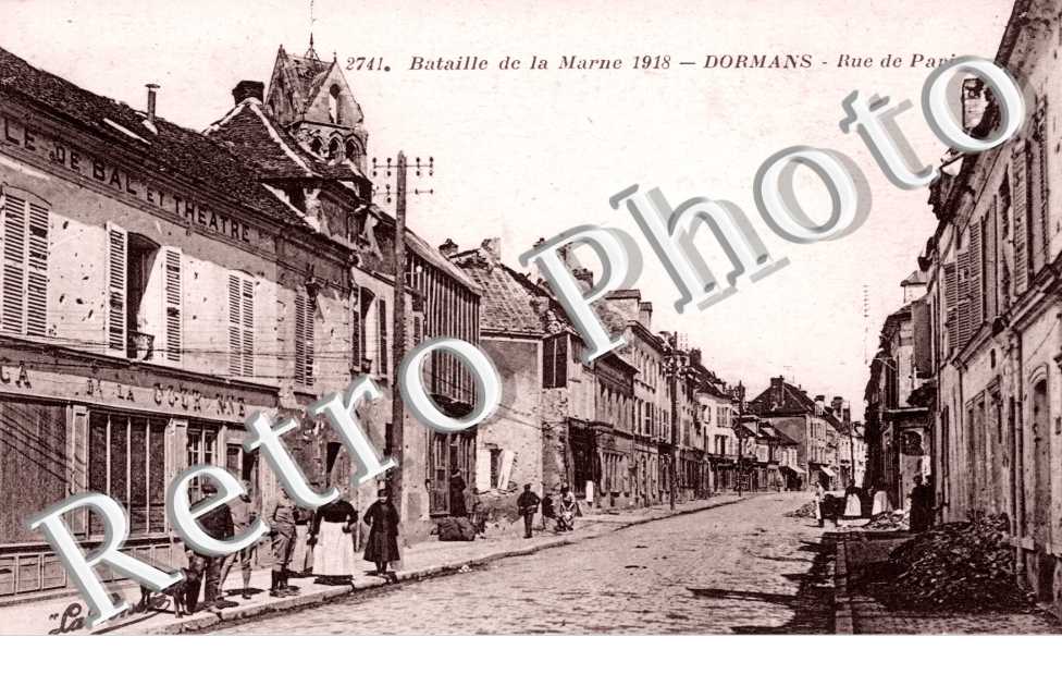 Bataille de la Marne 1918 - rue de Paris