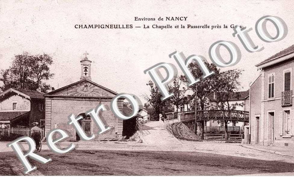 la Chapelle et la Passerelle pres la Gare