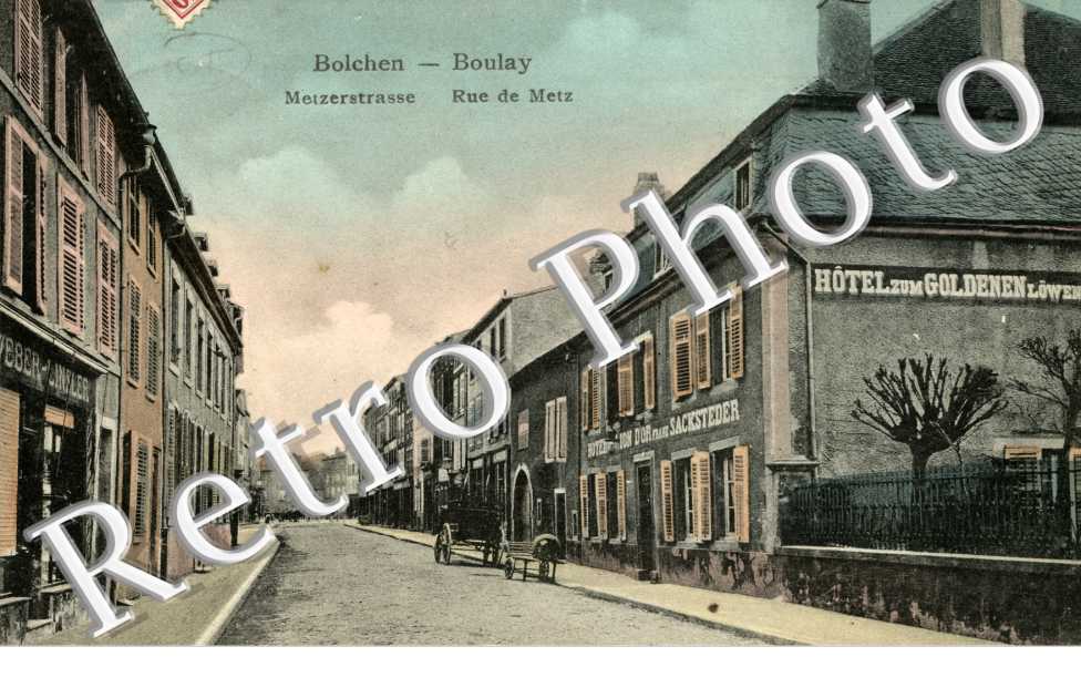 Metzerstrasse - Rue de Metz. Hotel zum Goldenen Löwen