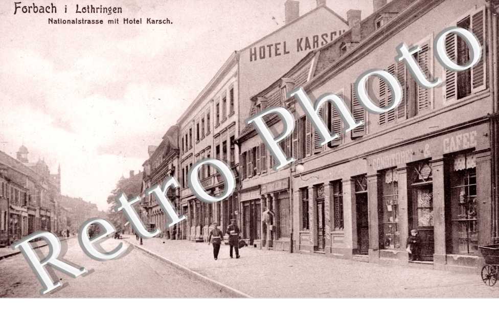 NationalStrasse mit Hotel Karsch.