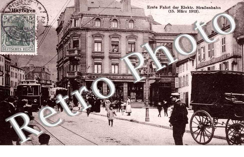 erste fahrt der elektr. strassenbahn