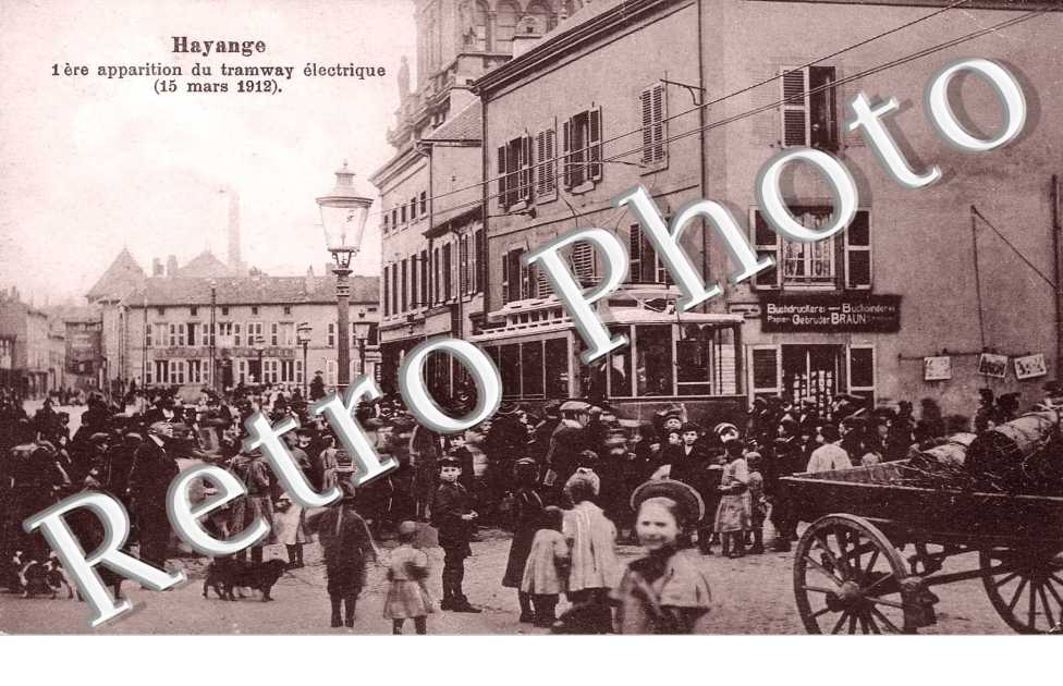 1ere apparition du tramway electrique 15 mars 1912