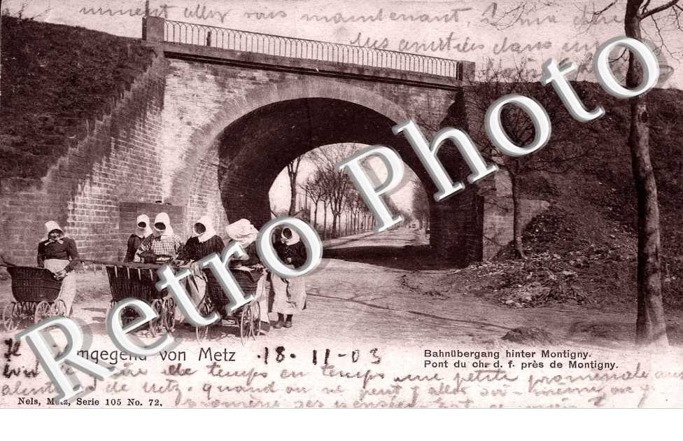 Pont du chemin de fer pres de Montigny