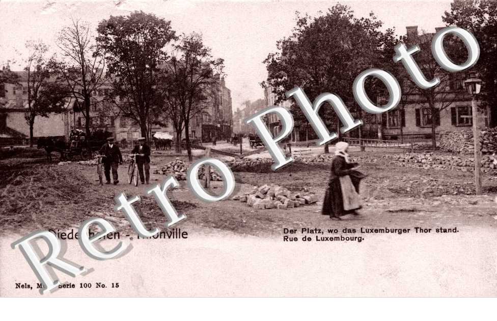 rue de Luxembourg Der Platz, wo das Luxemburger Thor stand