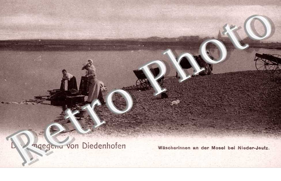 Wascherinnen an der Mosel