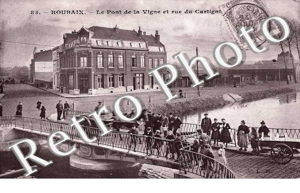 Pont de la vigne et rue de Cartigni