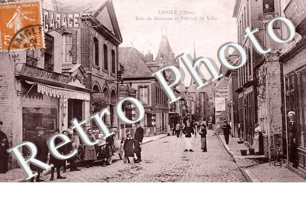 rue de Becanne et hotel de ville