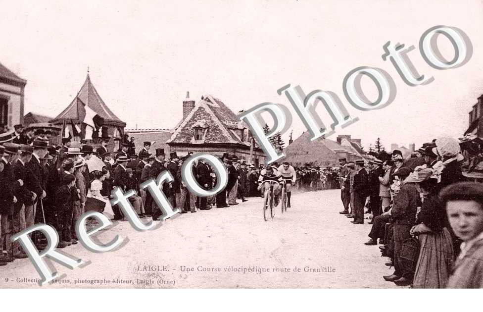 une course velocipedique route de Granville