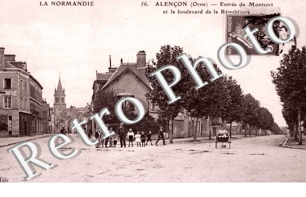 Entree de Montsort et le Boulevard de la Republique