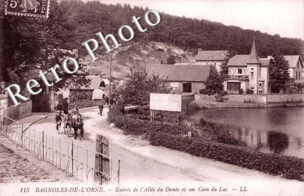 Entree de l&#039;Allee du Dante et un Coin du Lac