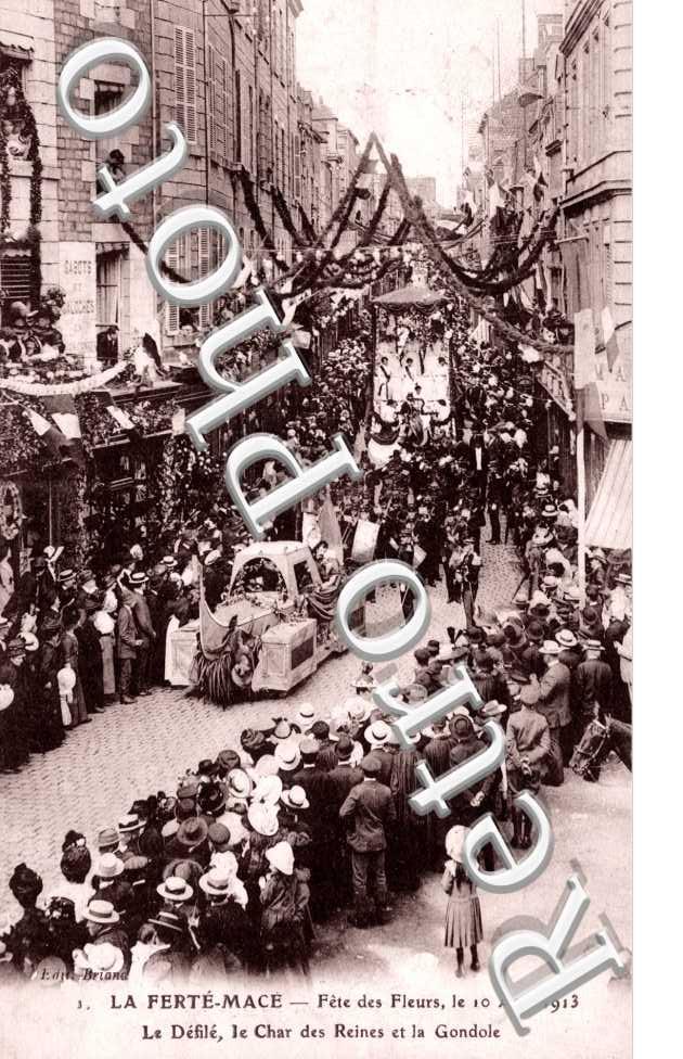 Fete des fleurs le 10 aout 1913, le defile