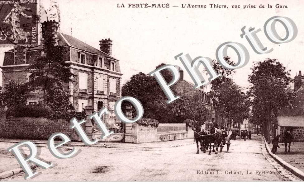 l&#039;avenue Thiers, vue prise de la gare