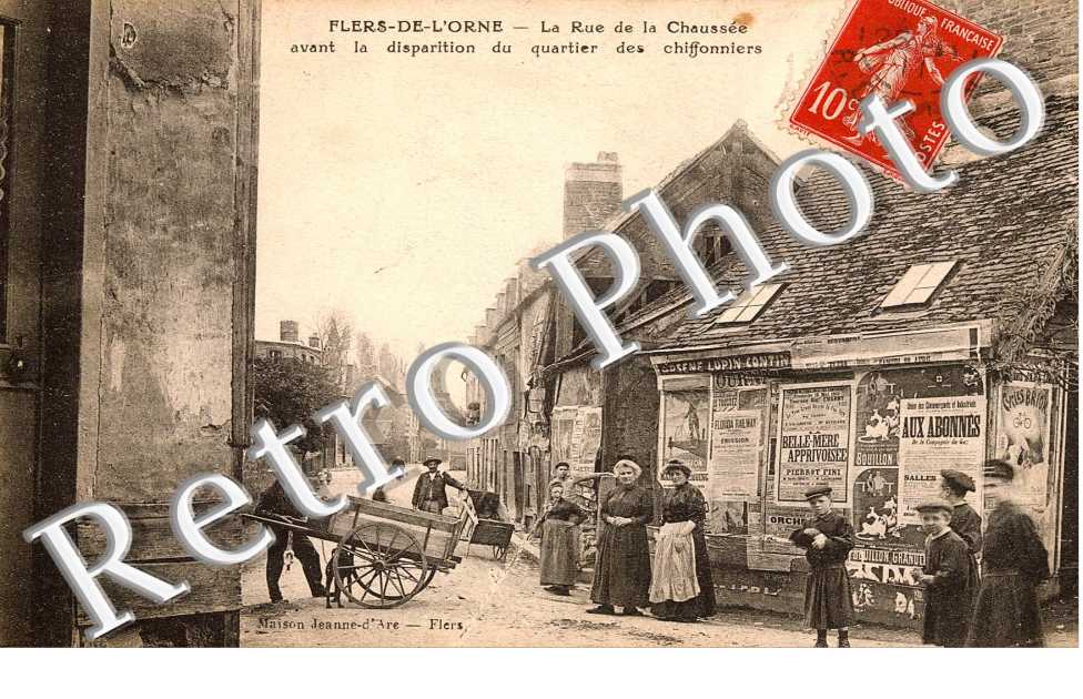 la rue de la Chaussee avant la disparition du quartier des chiffoniers