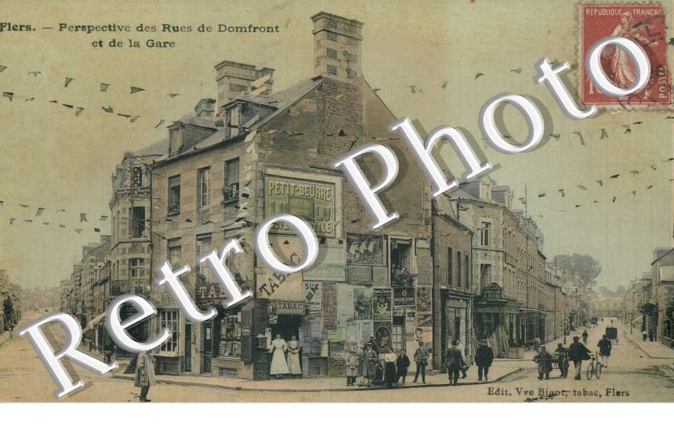 rues de Domfront et de la gare perspective
