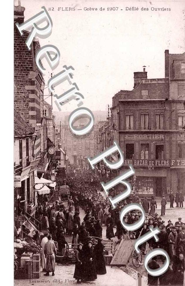 Greve de 1907  Defile des ouvriers