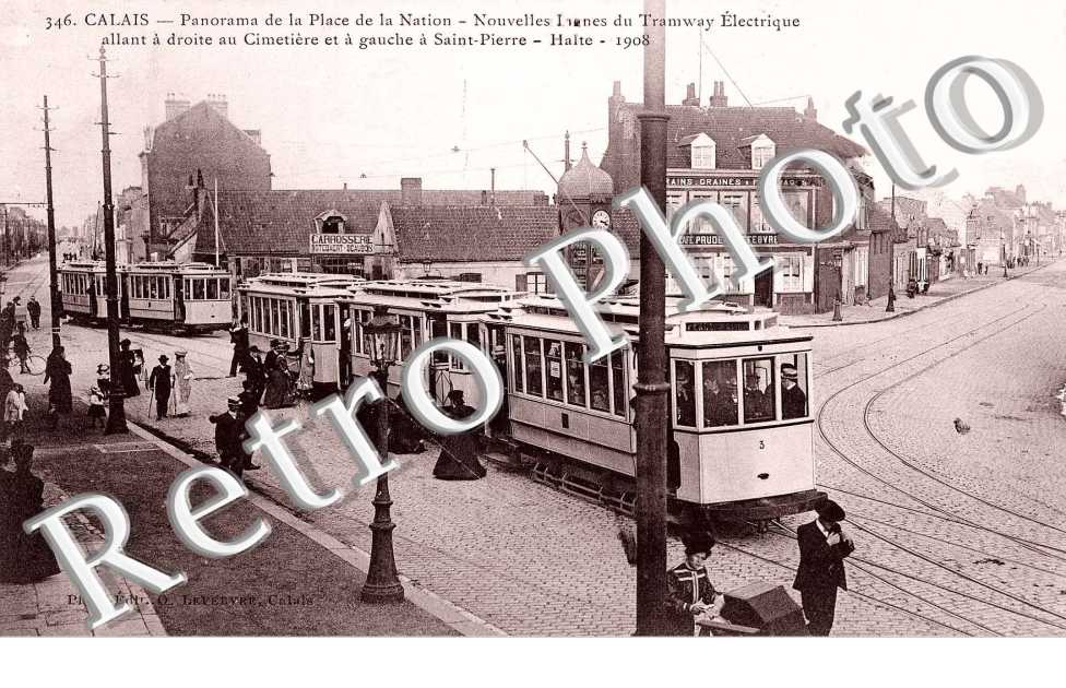 panorama de la place de la Nation, nouvelles lignes du tramway electrique