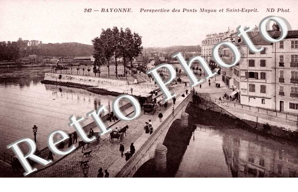 perspective des ponts Mayou et St Esprit