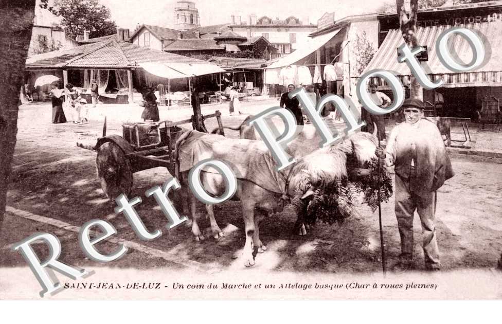 Un Coin du Marche et un Attelage Basque