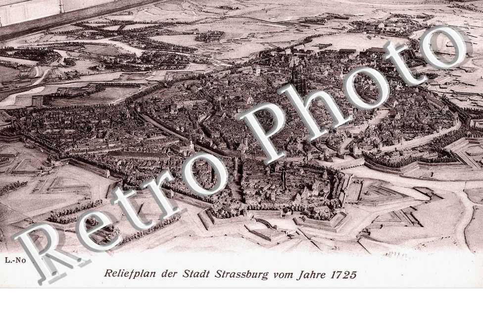 Reliefplan der stadt Strassburg vom Jahre 1725