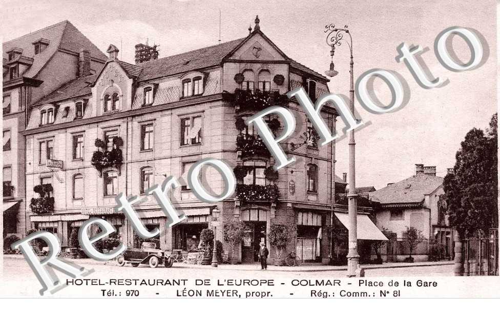 Hotel restaurant de l'europe Leon Meyer, propr..place de la gare