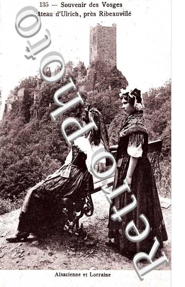 Souvenir des vosges Chateau d&#039;Ulrich pres ribeauville. alsacienne et lorraine