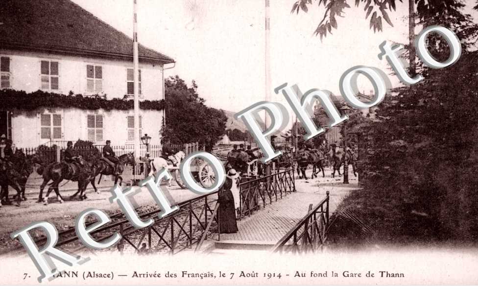 arrivee des francais le 7 aout 1914