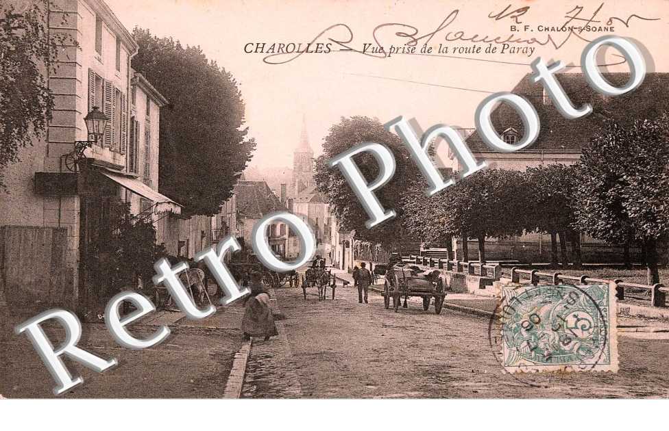 Vue prise de la route de Paray