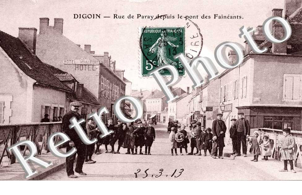 Rue de Paray depuis le pont des faineants