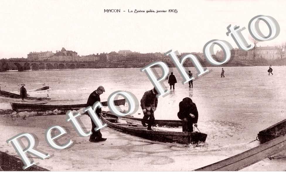 la saone gelee janvier 1905