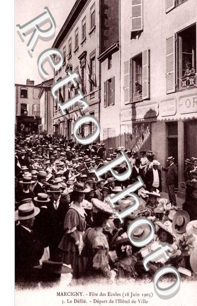 Fete des Ecoles 18 juin 1905, Hotel de Ville