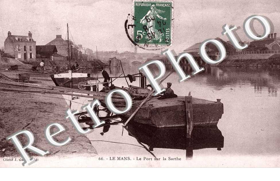 Le port sur la Sarthe