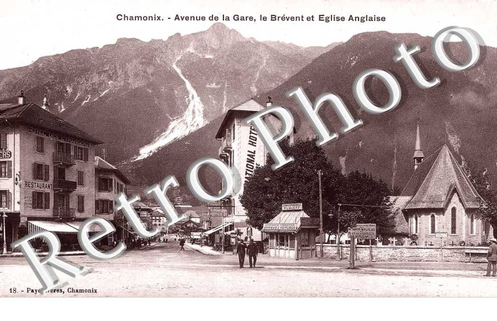 Avenue de la Gare - Le Brevent - L&#039;Eglise Anglaise