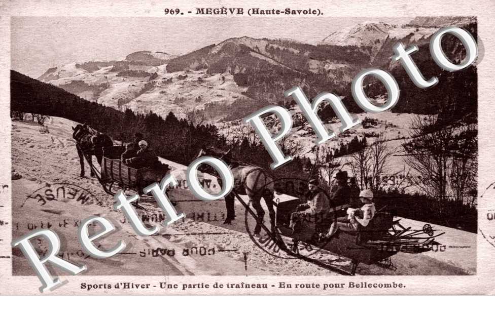 une partie de traineaux En route pour Bellecombe