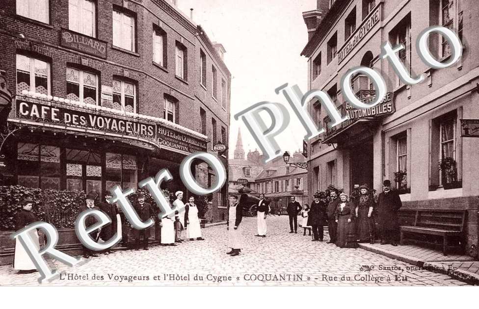 L&#039;hotel des voyageurs et hotel du cygne "Coquantin" - Rue du college