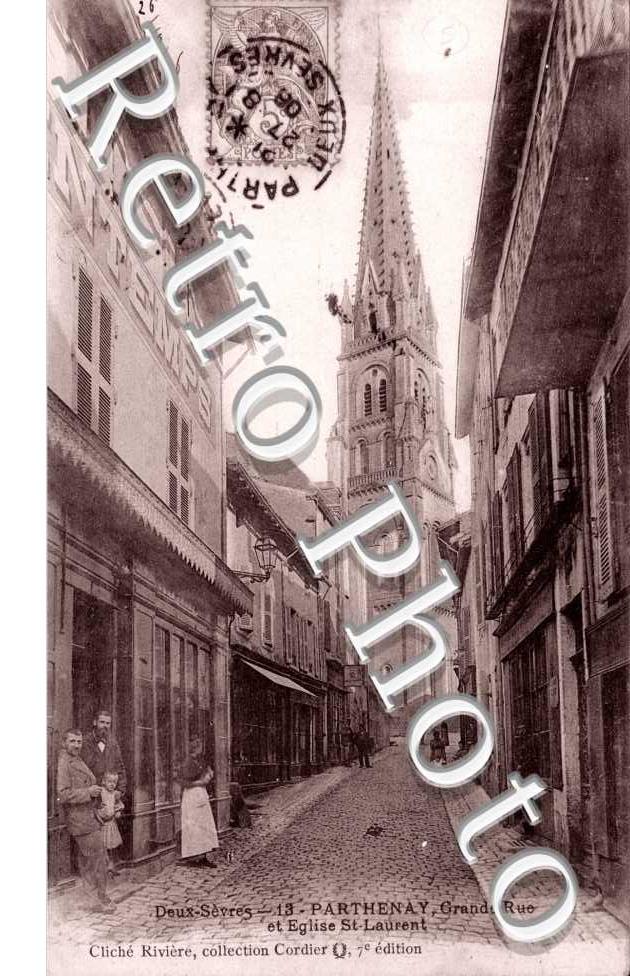 la Grande-Rue et l&#039;Eglise Saint-Laurent