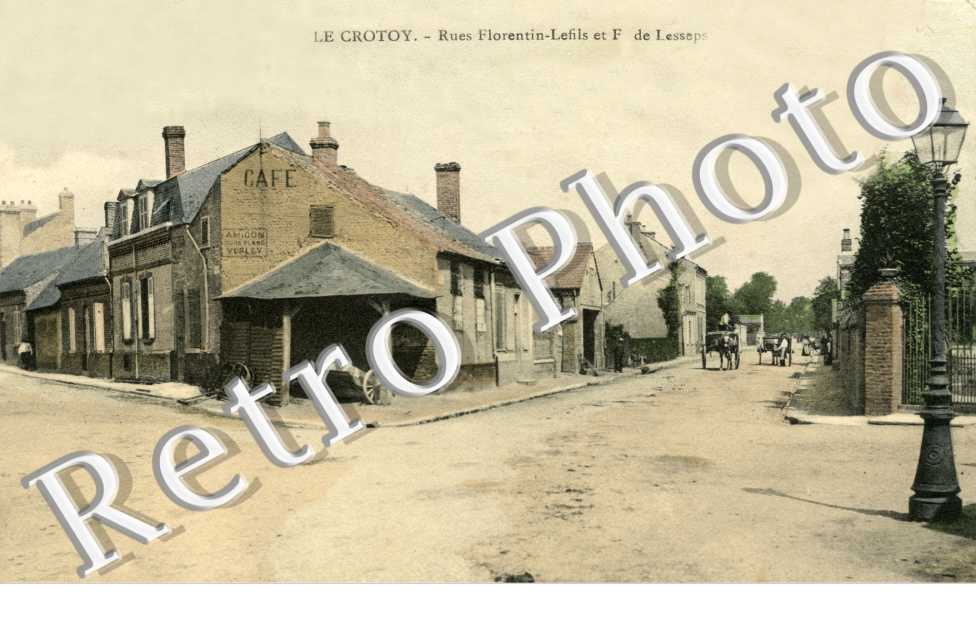 Rues Florentin-Lefils et F, de Leseps en 1908