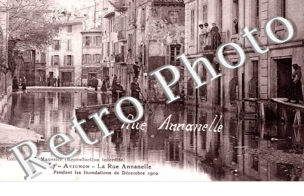 LA RUE ANNANELLE pendant les inondations de decembre 1910