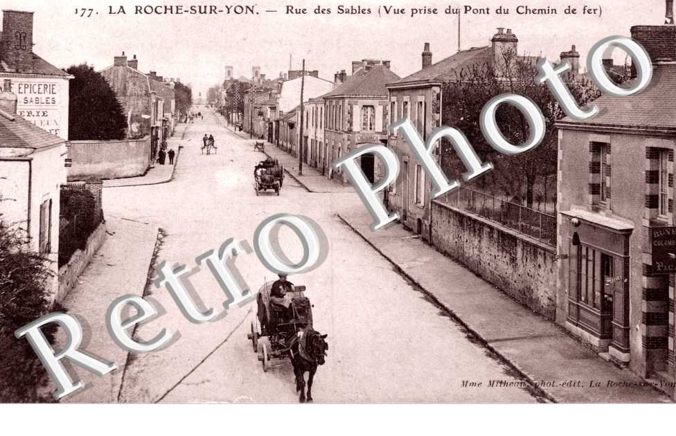 Rue des Sables, Vue prise du Chemin de Fer
