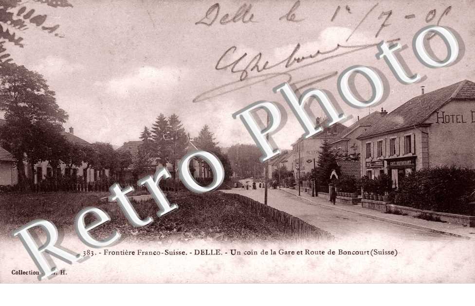 Un Coin de la Gare et Route de Boncourt