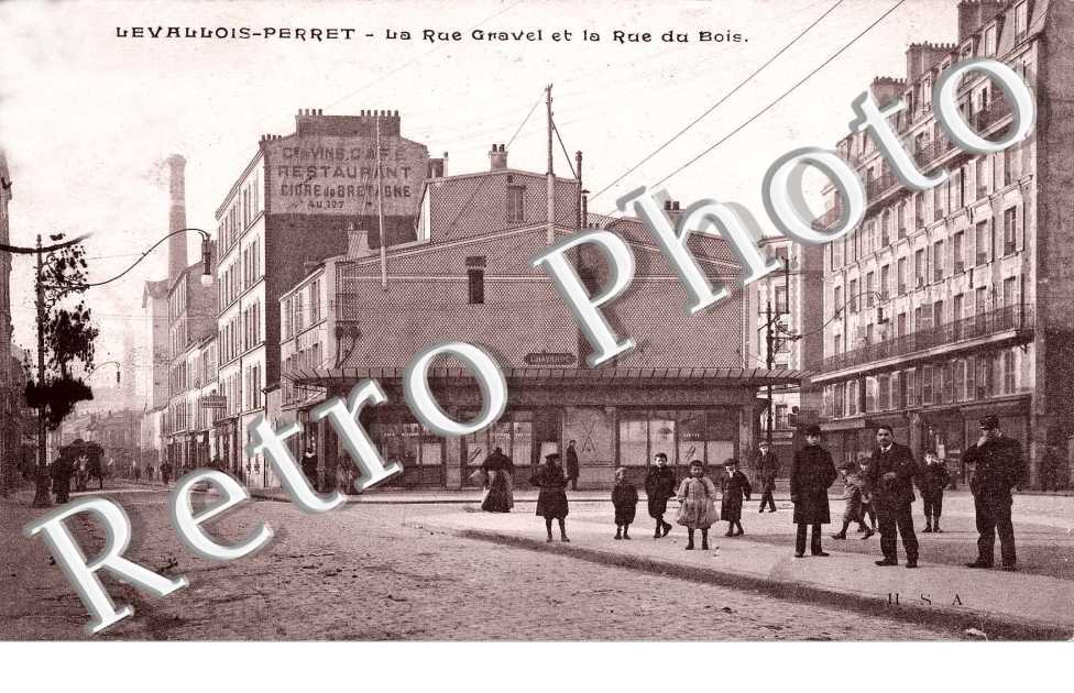 La rue Gravel et la rue du Bois